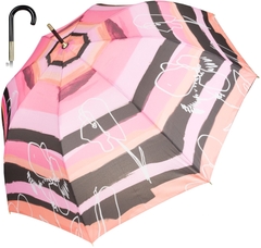 Зонтик трость PERLETTI Outline/striped 16236;0220 Розовый