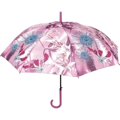 Зонтик трость PERLETTI Chic 21175;0220 Розовый / цветы